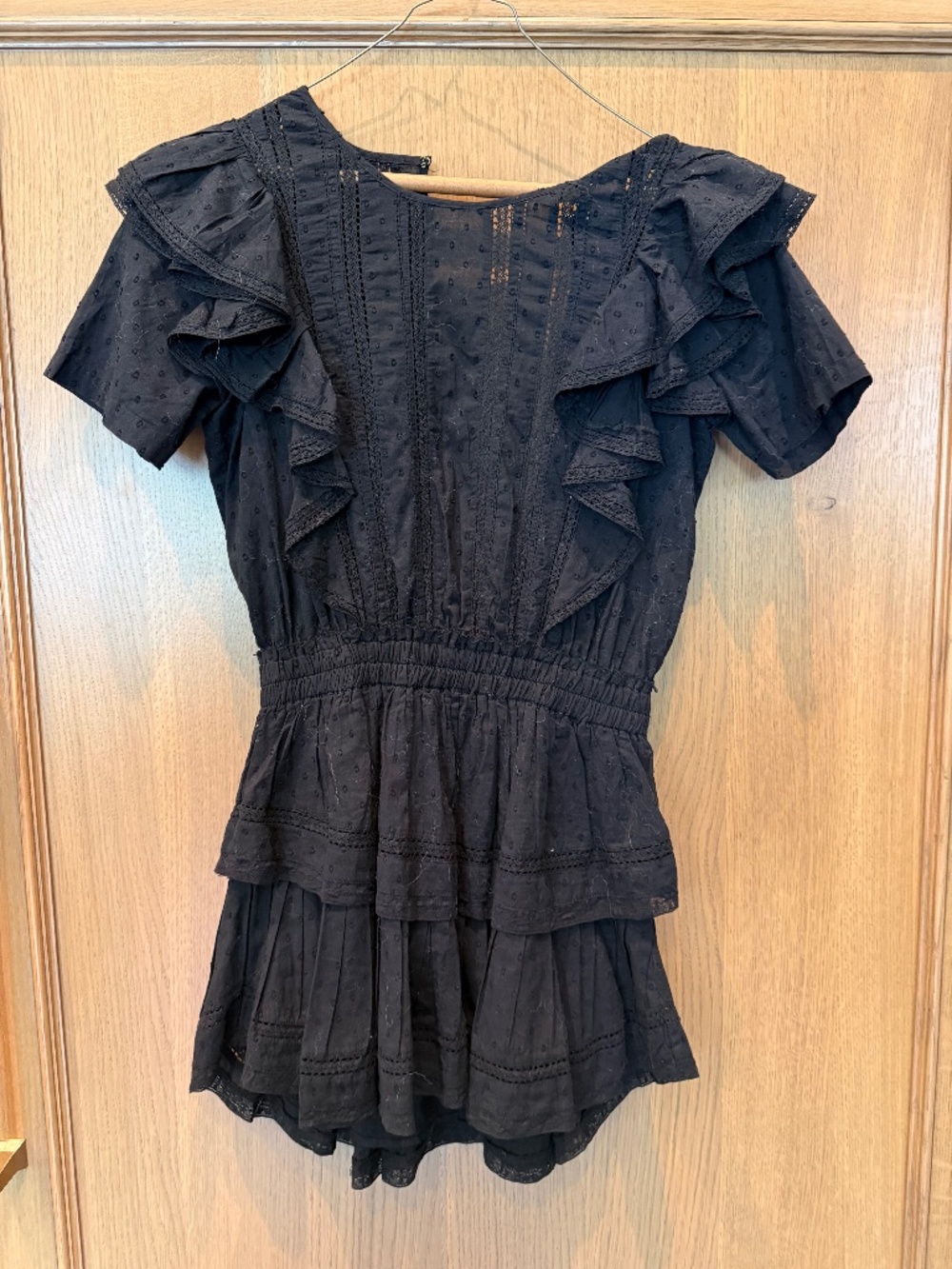 Loveshack Fancy Natasha Dress Black Size XS